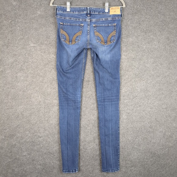 Hollister Jeans Women Size 3R 26x31 Blue Denim Skinny Fit - Picture 7 of 14